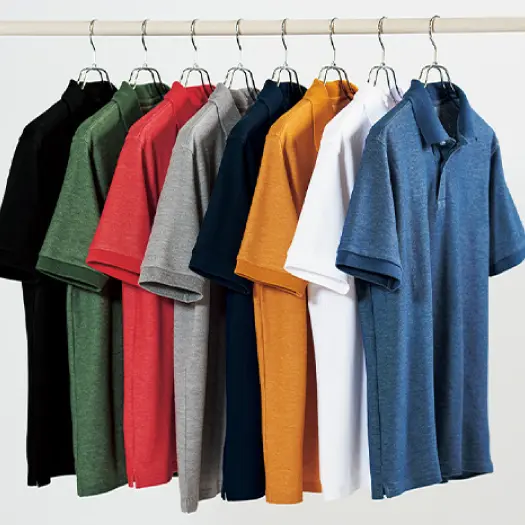 【男女兼用】ドライ半袖ポロシャツ/抗菌防臭・UVカット機能付き