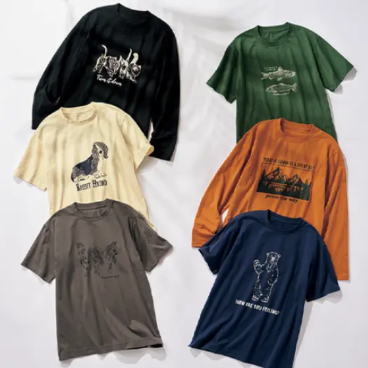 綿100%プリントTシャツ(半袖)