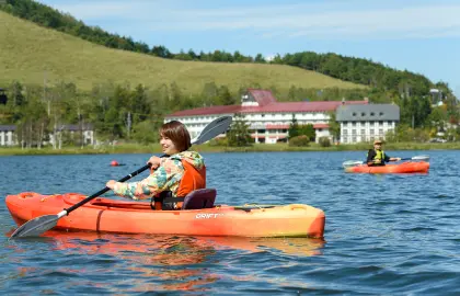 カヌー体験の様子
