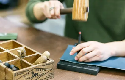 手芸体験の様子