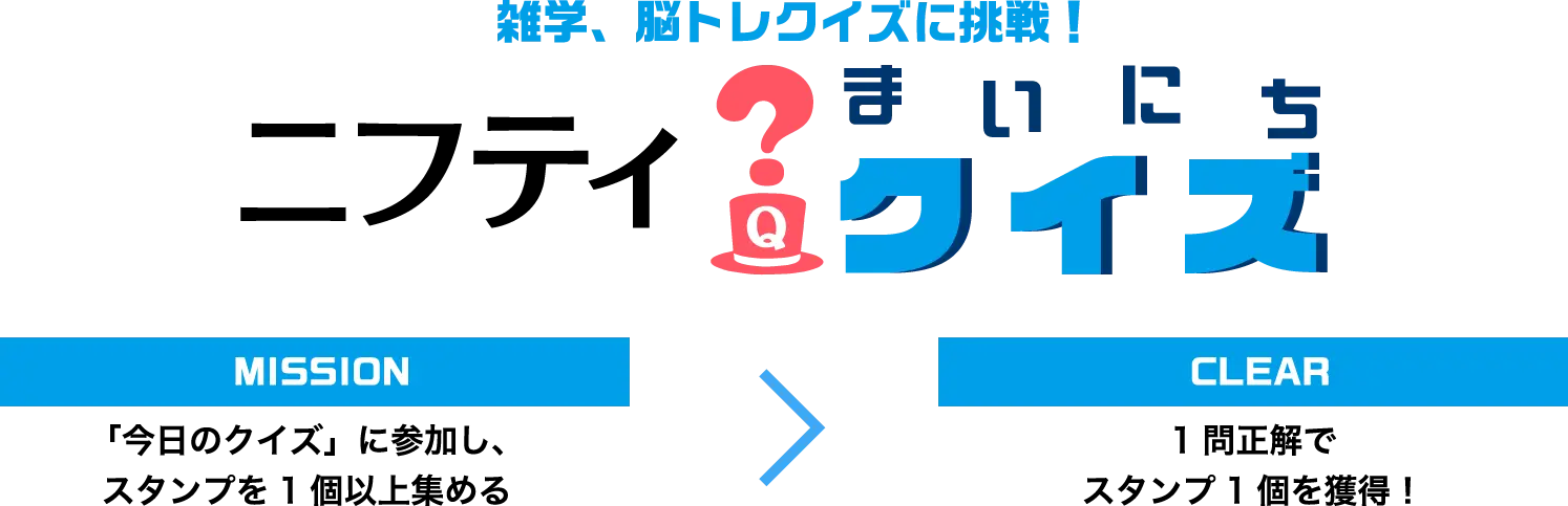 雑学・脳トレにクイズに挑戦！ニフティ毎日クイズ